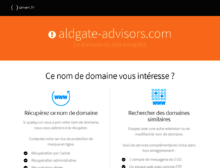 aldgate-advisors.com screenshot