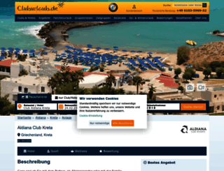 aldiana-kreta.com screenshot