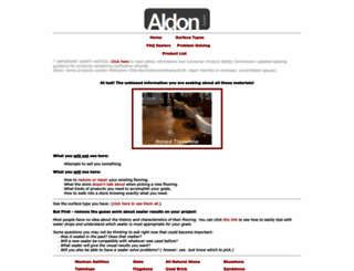 aldonchem.com screenshot