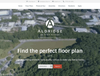 aldridgeattownvillageapts.com screenshot