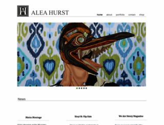 aleahurst.com screenshot