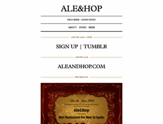 aleandhop.com screenshot