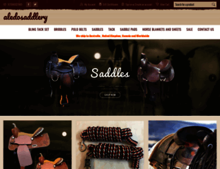 aledosaddlery.com screenshot