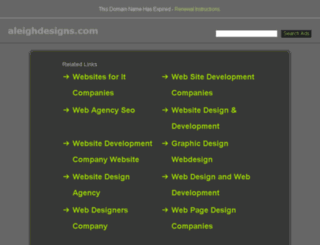 aleighdesigns.com screenshot