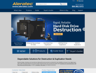 aleratec.com screenshot