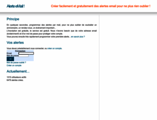 alerte-email.fr screenshot