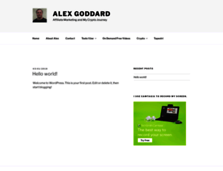 alex-goddard.com screenshot