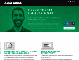 alex-moss.co.uk screenshot