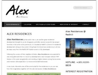 alex-residence.sg screenshot