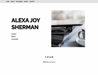 alexajoysherman.com screenshot