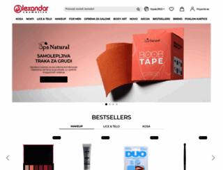 alexandar-cosmetics.com screenshot