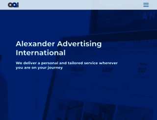 alexander-advertising.co.uk screenshot