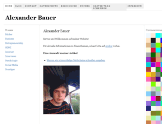 alexanderbauer.org screenshot