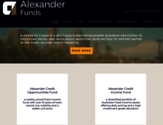 alexanderfunds.com.au screenshot