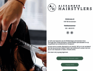 alexanderhairstylers.nl screenshot