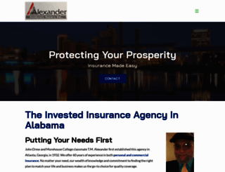 alexanderinsurance.net screenshot