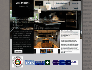 alexanderscarpentry.com screenshot