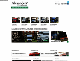 alexandershorseboxes.co.uk screenshot