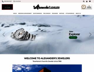 alexandersjewelers.biz screenshot
