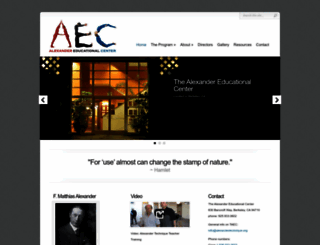 alexandertechnique.org screenshot