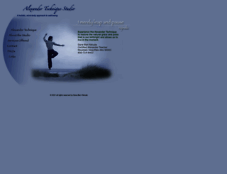 alexandertechniquestudio.org screenshot