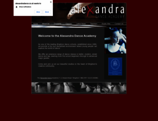 alexandradance.co.uk screenshot