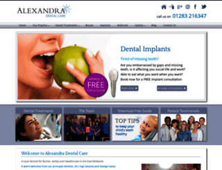 alexandradentalcare.co.uk screenshot