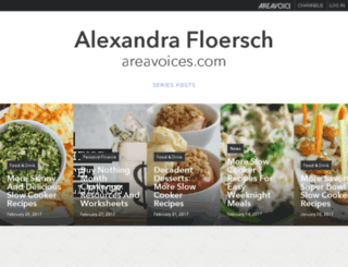 alexandrafloersch.areavoices.com screenshot