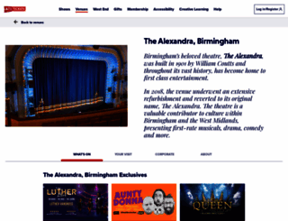 alexandratheatre.org.uk screenshot