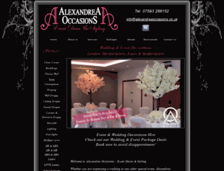 alexandreaoccasions.co.uk screenshot