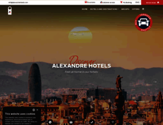 alexandrehotels.com screenshot