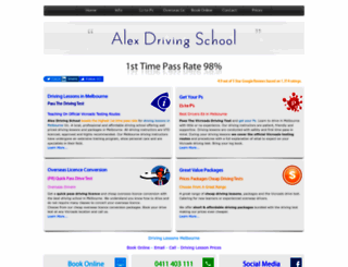 alexdrivingschool.com.au screenshot