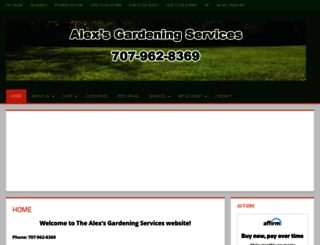 alexgardeningservices.com screenshot