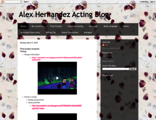 alexhernandezacting.blogspot.com screenshot