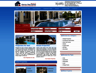 alexiourealestate.com screenshot