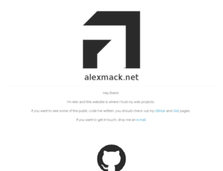 alexmack.net screenshot
