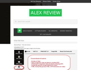alexreview.com screenshot