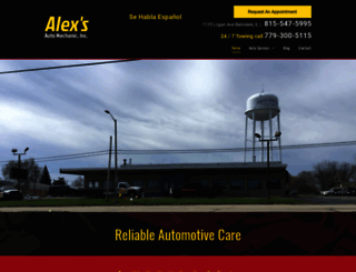 alexsautomechanic.com screenshot