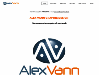 alexvanndesign.co.uk screenshot