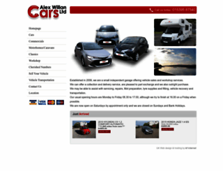 alexwillancars.co.uk screenshot
