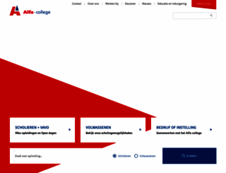 alfa-college.nl screenshot