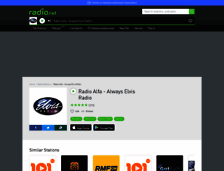 alfaelvis.radio.net screenshot