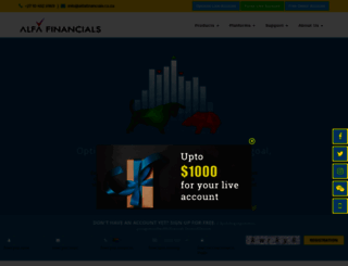 alfafinancials.co.za screenshot