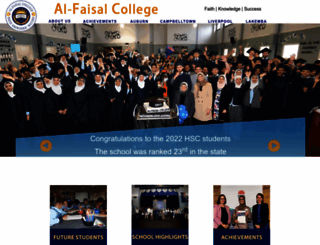 alfaisalcollege.com screenshot