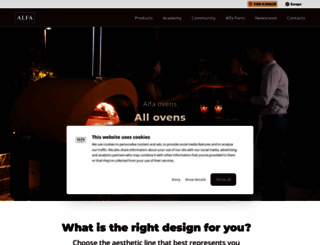 alfaovens.com screenshot