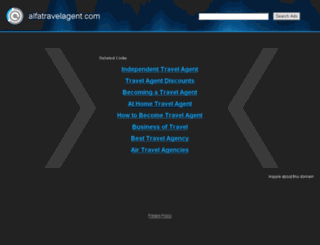 alfatravelagent.com screenshot