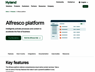 alfresco.com screenshot