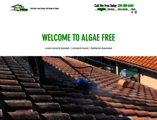 algaefreellc.com screenshot
