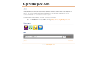 algebradegree.com screenshot
