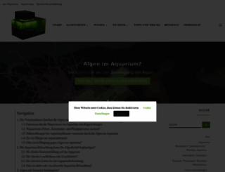 algen-im-aquarium.de screenshot